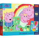 Pusle Trefl Peppa Pig Days 14387, 40 cm x 60 cm, 24 tk, mitmev&auml;rviline