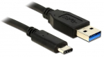 Juhe Delock USB to USB USB 3.1 A male, USB 3.1 C male, 1 m, must v.