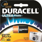 Patareid Duracell, CR123A, 3 V