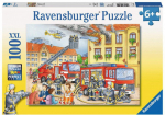 Pusle Ravensburger XXL Fire brigade 108220, 49 cm x 36 cm, 100 tk, mitmev&auml;rviline