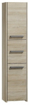 Eraldi seisev vannitoakapp S43, tamm v./beež v., 30 cm x 40 cm x 170 cm