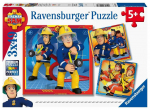 Pusle Ravensburger Fireman Sam 3x49 05077, 21 cm x 21 cm, 147 tk, mitmev&auml;rviline