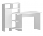 Kirjutuslaud ja riiul Kalune Design Bugra 550ARN1112, valge v.