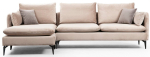 Nurgadiivan Hanah Home Felix 560ARE1153, hele pruun v., vasak, 289 x 94 cm x 85 cm
