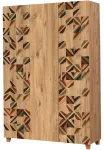 Riidekapp Kalune Design Leva Triangle, pruun v., 48 cm x 120 cm x 189 cm
