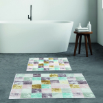 Vannitoamattide komplekt Foutastic 299ANR1554, mitmev&auml;rviline, 150 cm x 60 cm