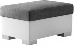 Tumba R4 Sawana 05, Soft 17, valge v./tumehall v., 55 cm x 85 cm x 40 cm