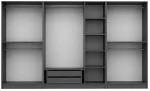 Riidekapp Kalune Design Kale 5045, antratsiit v., 52 cm x 315 cm x 210 cm