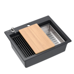 K&ouml;&ouml;givalamu Quadron Kurt 110, graniit, 59 cm x 50 cm x 21.5 cm, must v./roostevaba teras v.