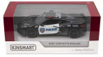 M&auml;ngu politseiauto Kinsmart 2021 Corvette (Police) KT5432P, 1:36, valge v./must v.