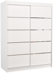 Riidekapp ADRK Luft, valge v., 150 cm x 58 cm x 200 cm