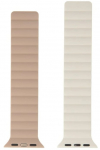 Rihmad Swissten, Magnetic Band for Apple Watch 42/44/45/49 mm, valge v./cappuccino v.