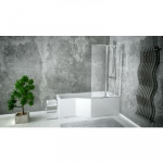 Vannisein Besco Ambition Premium 2, 80.5 cm x 140 cm x 0.4 cm, l&auml;bipaistev v./kroom v.