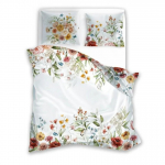 Voodipesukomplekt PEP-71, valge v./punane v./roheline v., 70 x 80 cm, 140 x 200 cm