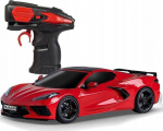 Rc auto Revell Corvette C8, 1:24, punane v.