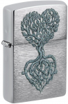 Tulemasin Zippo Tree of Love Design 46232, h&otilde;be v./roheline v.