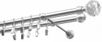 Kardinapuu komplekt Olimp Kula Krysztal, 150 cm, &Oslash; 19 mm, roostevaba teras v.