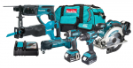 Juhtmevaba t&ouml;&ouml;riistakomplekt koos akuga Makita DLX6135TX1, 18 V, 5 Ah