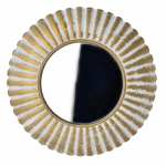 Peegel Mondex Daz, rippuv, 40 cm x 40 cm, kuldne