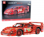 Konstruktor, auto Lean Toys Models, 2688 tk, punane v.