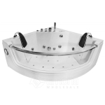 Vann, massaaži AMO-0053 BLACK, 140 cm x 140 cm x 60 cm, valge