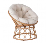 &Otilde;uetool Domoletti, kreemjasvalge/liivakarva pruun v., 94 cm x 82 cm x 93 cm