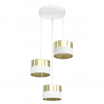 Valgusti lagi Emibig Lux Premium, E27, 3 x 15 W, kuldne v./valge v.