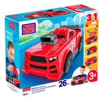 Konstruktor Mattel Mega Bloks 3in1 Build & Go Race Car, 26 tk, punane v.