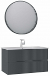 Vannitoa m&ouml;&ouml;bli komplekt Kalune Design Moonlight, antratsiit v., 51 cm x 91 cm x 51 cm