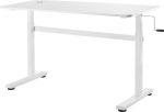 Arvutilaud reguleeritava k&otilde;rgusega Ergo Office ER-401, 140 cm x 60 cm, 70 - 117 cm, valge v.