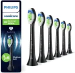 Elektrilise hambaharja otsik Philips Sonicare Optimal White HX6066/88, must v., 6 tk