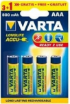 Laetav aku Varta, AAA, 800 mAh, 4 tk