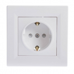 Pistikupesa Schneider Electric Asfora EPH2900221, maandusega, IP20, valge v.