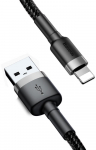 Juhe Baseus, USB/Apple Lightning, 50 cm, must v./hall v.