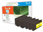 Printerikassett Peach H950XL/951XL Multipack Plus, kollane v./must v./fuksia (magenta) v.