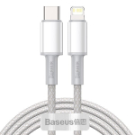 Juhe Baseus, Apple Lightning/USB-C, 200 cm, valge v., 20 W