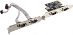 Adapter Lanberg PCI express 1x - 4 x serial (DB9 / COM) female PCI express 1x, 4 x serial (DB9 / COM) female, h&otilde;be v.