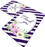 Vannitoamattide komplekt Foutastic Thank You 359CHL4421, mitmev&auml;rviline, 100 cm x 60 cm