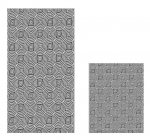 Vannitoamattide komplekt Foutastic 510605, valge/hall, 150 cm x 60 cm