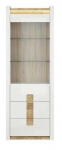 Vitriinkapp Alameda S420-REG1W2S-BIP/DWM/BIP, tamm v./valge v., 72 cm x 41.5 cm x 201.5 cm