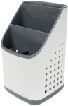 S&ouml;&ouml;giriistade alus Vilde, 14 cm x 14 cm x 23 cm, plastik, valge v./hall v.