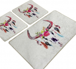 Vannitoamattide komplekt Foutastic Cervo 359CHL3271, mitmev&auml;rviline, 100 cm x 60 cm