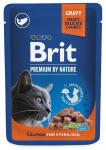 Kassi m&auml;rgtoit Brit Premium By Nature Sterilised, l&otilde;he, 0.1 kg