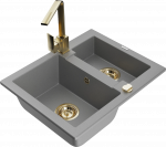 K&ouml;&ouml;givalamu Mexen Carlos 6518581500-71+670300-50+66921-50, graniit, 58 cm x 47 cm x 17.7 cm, kuldne/hall
