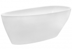 Vann, teisaldatav Besco Goya, 160 cm x 70 cm, ovaalne, valge