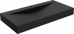 Vannitoa kraanikauss Mexen Poli 23021071, konglomeraat, 100 cm x 48 cm x 10 cm, must