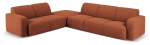 Nurgadiivan Micadoni Home Molino MIC_LC_L_101_F1_MOLINO4, pruun v., vasak, 315 x 250 cm x 72 cm