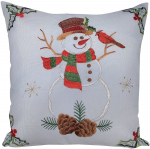 Padjap&uuml;&uuml;r Snowman JCL-430, pruun/valge, 40 cm x 40 cm