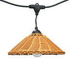 V&auml;litingimustes pirnide girlande CristalRecord Teide Solar, 8W, LED, IP65, must v., 19 cm x 6.5 cm