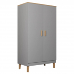 Riidekapp Kocot Kids Denver, hall v., 55 cm x 100 cm x 184 cm